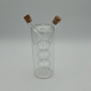 Glass Oil and Vinegar Bottle with cork stoppers!